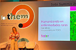 Fidela Mirón en el congreso de enfermedades raras hematológicas