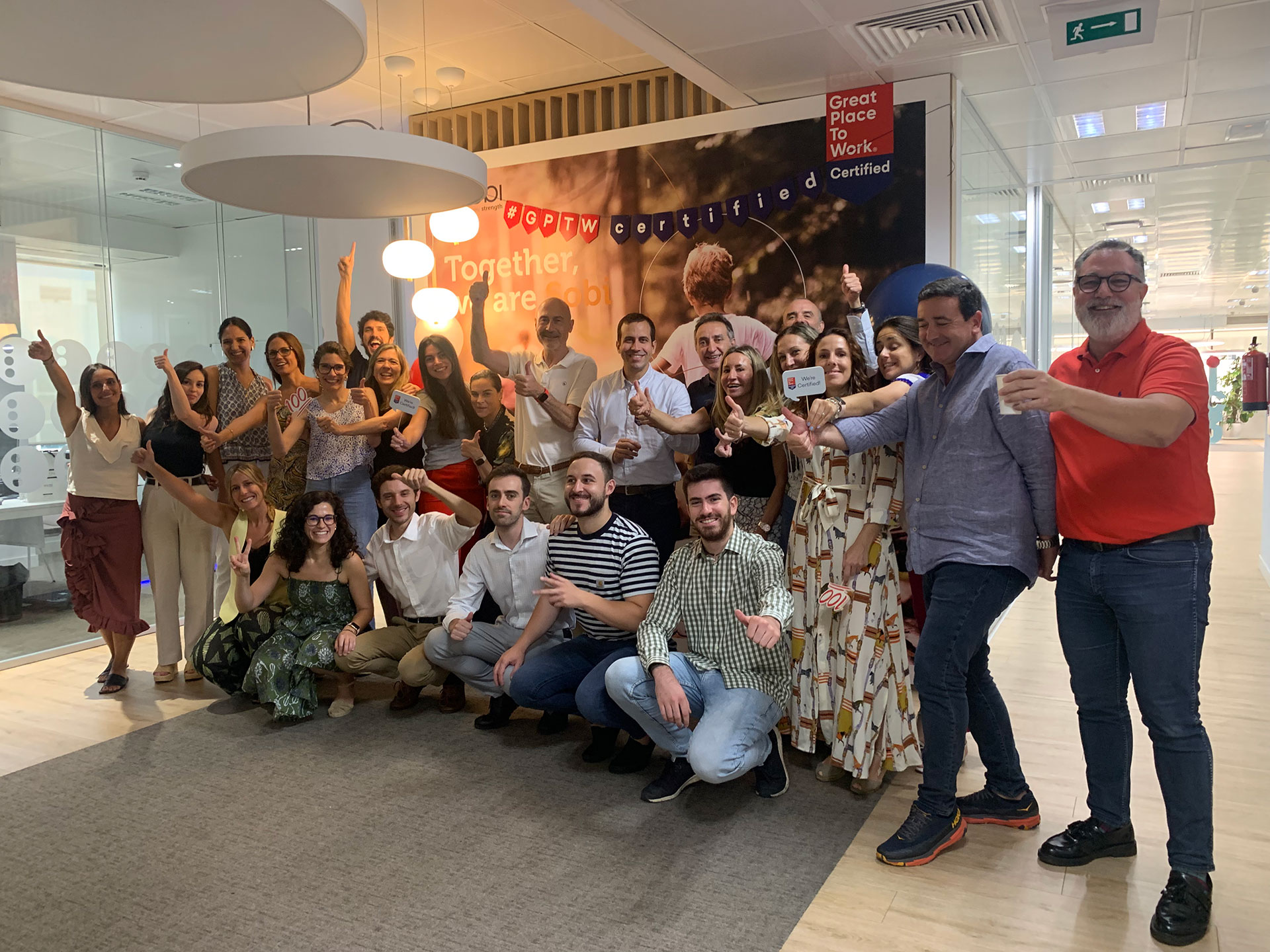 Sobi renueva por tercer año la Certificación Great Place to Work Sobi