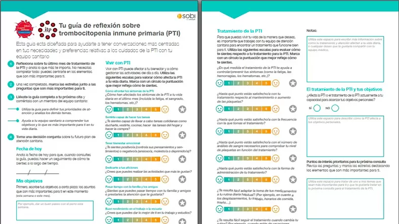 Tu guía de reflexión sobre la Trombocitopenia  Inmune Primaria (PTI)
