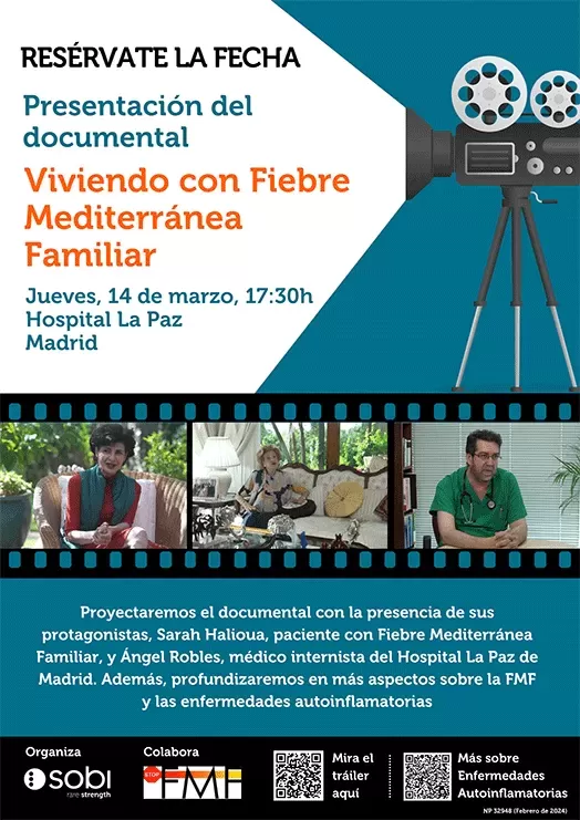 Presentación del documental: Viviendo con Fiebre Mediterránea Familiar